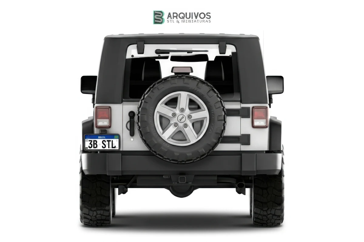 Modelo 3D STL - Jeep Wrangler Rubicon Hardtop — foto 3